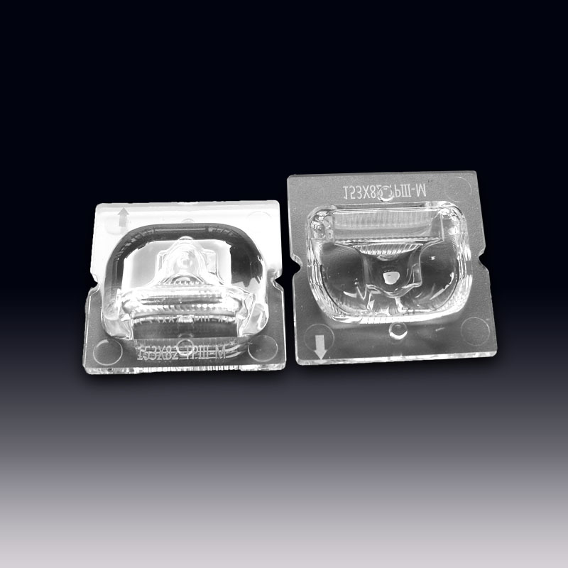 82x153degree　TPIII asymmetric single street lighting LED lens for CREE XHP70 | OSRAM P10 | Luxeon M | Seoul 5050 LEDs (HX-ALD35-15382)